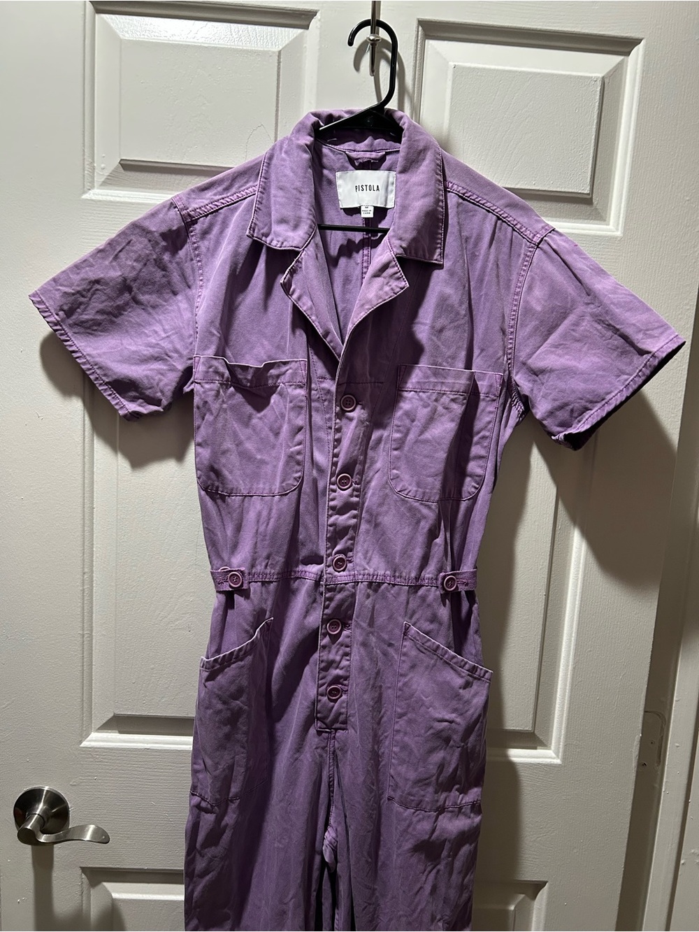 Pistola Women’s Grover Cotton Worker One Piece Jumpsuit in Iris